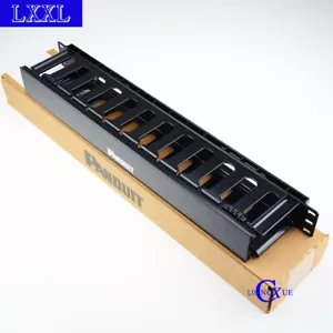 PANDUIT WMPFSE PATCHLINK HORIZONTAL CABLE MANAGER 19" FRONT ONLY 1 RU - Picture 1 of 3