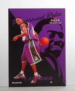 Bucks 2003-04 Fleer Tradition Playground Rules TJ Ford #8PR Texas Rookie - Imagen 1 de 4