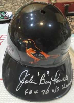 Boog Powell SIGNED Full Replica Helmet "66 & 70 WS Champs " Inscription - Image 1 of 4