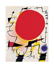 Mir, Joan Miro, Le soleil rouge Gemlde Druck Grsse 40x50 Kunstdruck Artprint