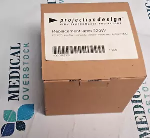 400-0402-00 - PROJECTION DESIGN - REPLACEMENT LAMP 220W - NEW OLD STOCK - Picture 1 of 12