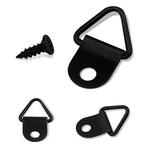 50 Pcs Single Hole D-Ring Picture Hangers with Screws Picture Hanging Hardware - Picture 1 of 5