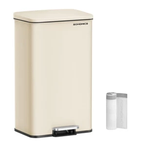 Kitchen Trash Can, 10.5 Gallon (40 L) Garbage Can, Large Step Trash Bin with Lid - Picture 1 of 7
