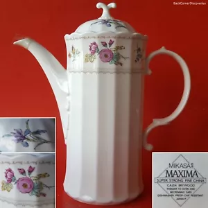 Mikasa Maxima Super Strong Fine China CAJ04 BRYWOOD 93/4" 5 Tassen Kaffeekanne mit Deckel - Bild 1 von 21