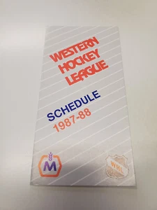 RS20 WHL Western Hockey League 1987/88 Pocket Schedule - Molson - Picture 1 of 2