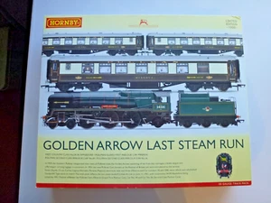 HORNBY R3400 GOLDEN ARROW LAST STEAM RUN TRAIN APCK - LTD ED - DCC READY - Bild 1 von 4