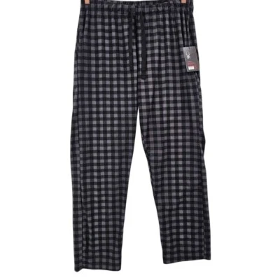Pantalones de salón pijama polar a cuadros gris negro Spyder para hombre L nuevos con etiquetas Foto 1 de 4