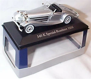 Mercedes Benz 540K Spezial Roadster 1936 Silver 1:43 Scale Decast Car Collection - Picture 1 of 2