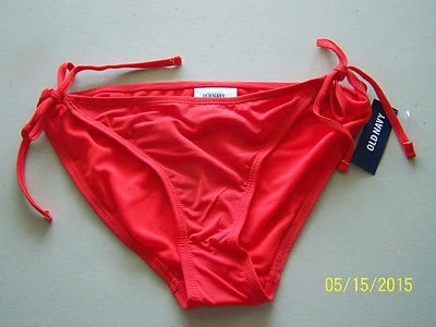 (MSRP 19.94) NEW Old Navy - BIKINI BOTTOM - Orange Swimsuit Bathing Suit - Image 1 of 4