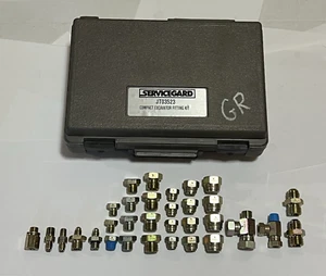 John Deere Servicegard JT03523 Compact Excavator Fitting Kit Plug Cap Adapter - Picture 1 of 16