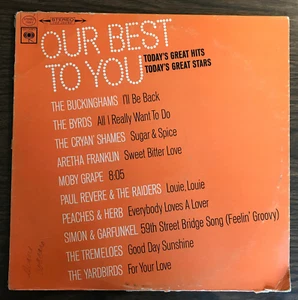 1967 Columbia "Our Best to You" Byrds, Yardbirds, Moby Grape, Aretha, S&G, et al - Picture 1 of 4
