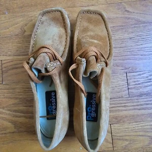 Pro-gressive Vintage Women's Brown Suede Loafers Shoes 10M - Picture 1 of 13