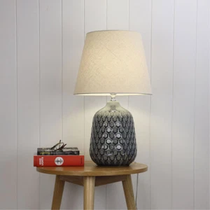 Oriel Lighting DARIA Ceramic Table Lamp with Shade - Picture 1 of 3