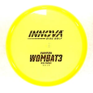 DISC GOLF INNOVA CHAMPION WOMBAT3 STABLE MID-RANGE APPROACH 180g YELLOW CHECKER - Picture 1 of 1