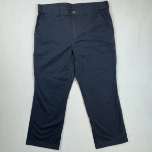 Pantalone uomo Duluth Trading taglia 38x30 blu chino tasche casual elasticizzato abbigliamento da lavoro - Foto 1 di 4
