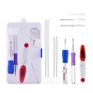 1 Set Magic Embroidery Pen Durable Punch Needle Stitching Knitting Sewing DIY - Picture 1 of 15