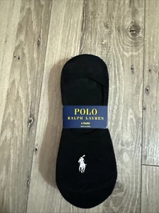 Polo Ralph Lauren Women's 6 Pair No Show Socks Black White New! NWT - Picture 1 of 5
