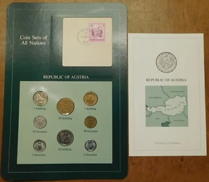 Coin Sets of All Nations Austria 1982 UNC 8 coin set - Picture 1 of 3