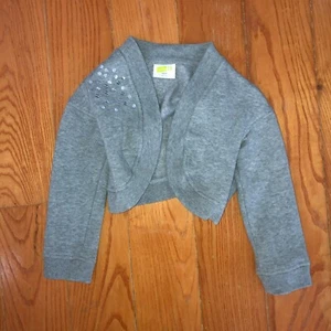 CRAZY 8: Girls Short Gray with Silver Sequins Sweater, Size XS (4) - Picture 1 of 2
