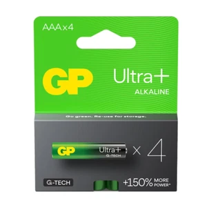 4 GP Ultra+ Alkaline AAA Batteries G-Tech LR03 1.5V No Mercury 4BL Pack EXP 2033 - Picture 1 of 1