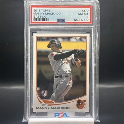 Topps Manny Machado RC SP 2013 (bateo) PSA 8 Foto 1 de 4