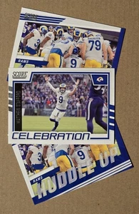 Matthew Stafford Insert Lot Score Los Angeles Rams Detroit Lions Super Bowl - Bild 1 von 3