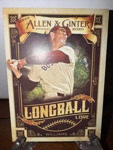 2020 Topps Allen & Ginter's - Longball Lore Ted Williams #LL-47 - Picture 1 of 2