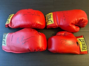 Lot of Four (4) signed Everlast Gloves - Lenox Lewis, Ken Norton, Leon Spinks) - Picture 1 of 5