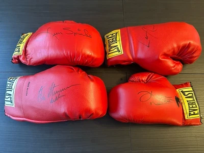 Lot of Four (4) signed Everlast Gloves - Lenox Lewis, Ken Norton, Leon Spinks) - Image 1 of 4