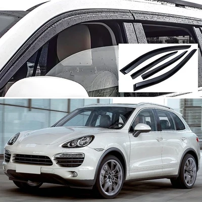 Window Vent Visors Wind Deflectors Rain Guards for 2011-2018 Porsche Cayenne - Bild 1 von 4