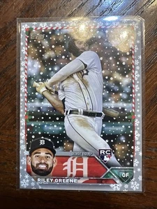 2023 Topps Holiday - Riley Greene #H70 Silver Metallic (RC) - Picture 1 of 2