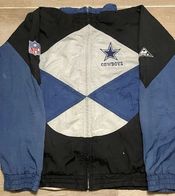 Chaqueta Dallas Cowboys Vintage Años 90 Apex NFL One Cremallera Completa Adulto M Foto 1 de 4
