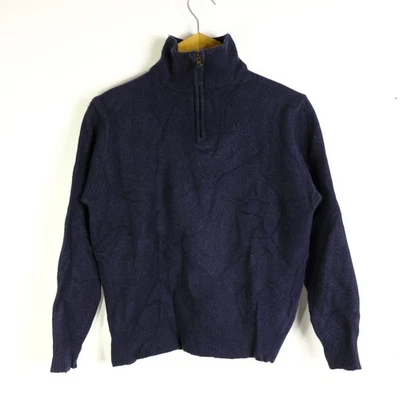 Kappa Maglione Uomo Taglia S Lana Blu Vintage Comodo Invernale Pesante Logo - Immagine 1 di 4