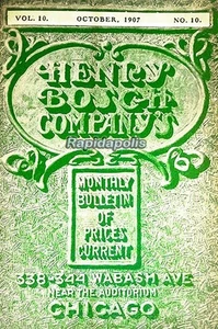October 1907 Henry Bosch Company Catalog PAINT BRUSHES & SUPPLIES 80 illus pages - Picture 1 of 14