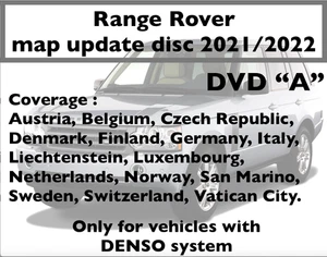 Range Rover Sport Discovery 3 Sat Nav DVD 2021/2022 Disc A Europe Denso Map - Picture 1 of 3