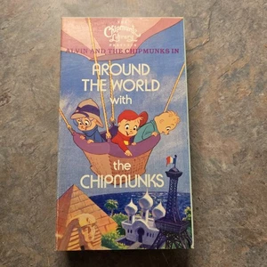 Around The World With The Chipmunks VHS Tape Alvin And The Chipmunk Library RARE - Picture 1 of 7