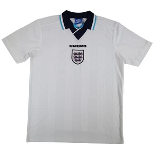 Vintage England Shirt 1995/96 Umbro Mens Football Size XL White Short Sleeve - Picture 1 of 8