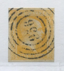 Prussia 1857 3 sg yellow used - Bild 1 von 1