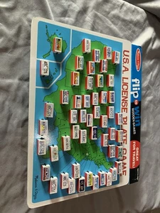 Melissa & Doug USA License Plate Game - Picture 1 of 8