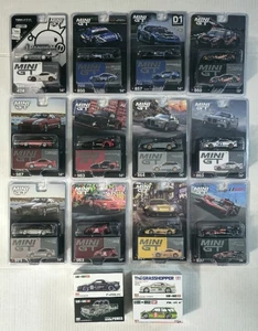 Mini GT Kaido House Lot Nissan R34 Grasshopper Datsun 510 Wagon Flow Yellow - Picture 1 of 5