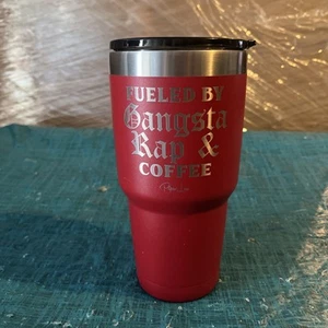 24 Unzen Edelstahl Becher / Betankt von Gangsta Rap & Kaffee / Piper Lou - Bild 1 von 4