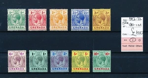 BV61051 Grenada 1913 king George V definitives fine lot MH cv 100 GBP - Picture 1 of 1