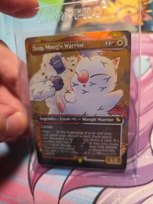 Mog, Moogle Warrior (Borderless) (Chocobo Track Foil) Final Fantasy Magic - 0476 - Image 1 of 4