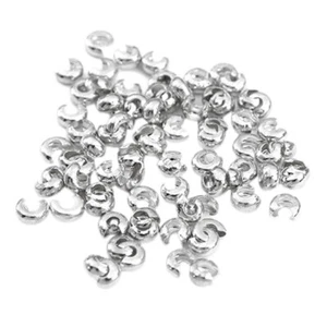 300 Pcs Kupferperlen Flache Quetschperlen Mit Festem Rohr DIY-Positionsperlen - Bild 1 von 11