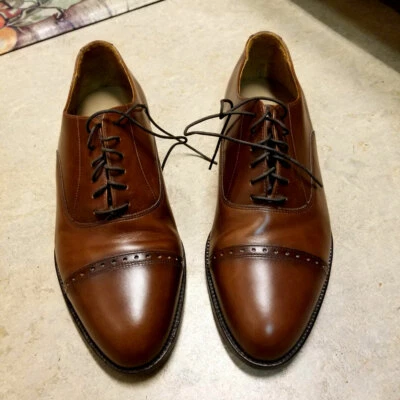 ¡NUEVO! Zapatos con punteras de cuero impermeables Bass vintage 8,5 HECHOS EN EE. UU. Foto 1 de 4