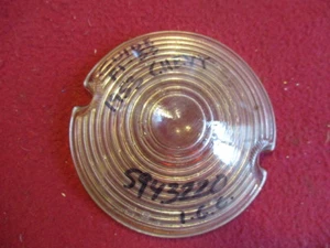 1953 Chevrolet Chevy Front Parking Light glass lens excellent condition original - Bild 1 von 3