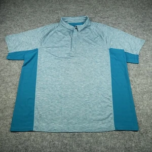 Duluth Polo Shirt Mens 2XL XXL Blue Breezeshooter Vented Moisture Wick Outdoors - Picture 1 of 8