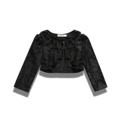 Baby Mädchen Spitze Bolero Schulterjacke Umhang Strickjacke Abendkleid Bedecken - Bild 1 von 4