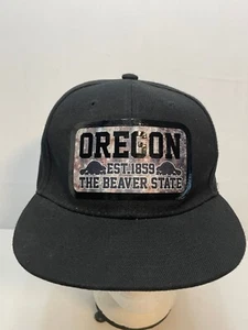 Oregon Beaver State hat cap 7" snap back black - Picture 1 of 7