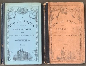 Desseret Alphabet Plates of Nephi Blue and Rare Salmon - Picture 1 of 16